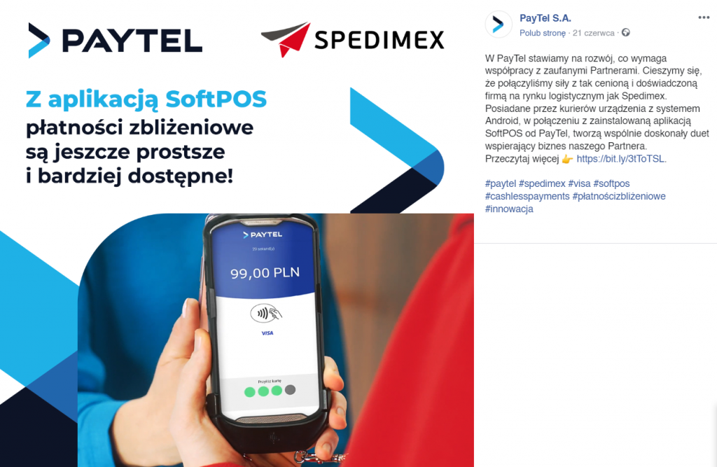 Softpos PayTela i kolejne wdrożenie. Terminal aplikacyjny dla Spedimexu Terminal aplikacyjny