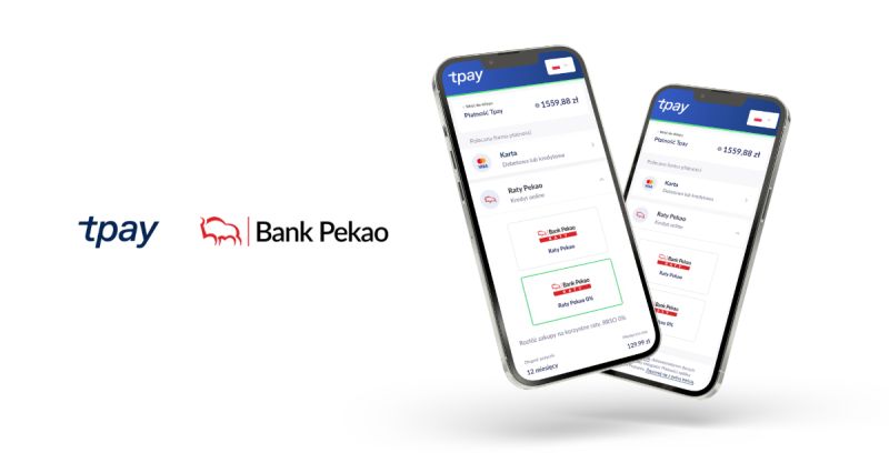 Tpay i Bank Pekao oferują nowe płatności ratalne