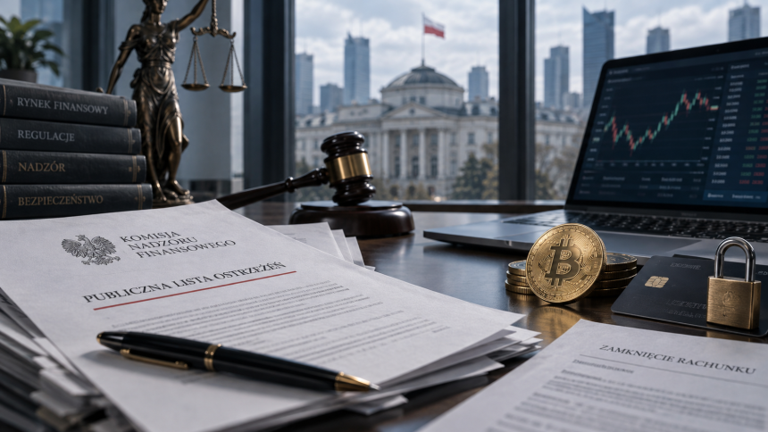 Giełda kryptowalut żąda 2,5 mln zł od KNF. Spór o realne skutki listy ostrzeżeń